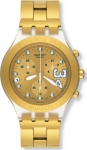 Swatch Uhr SHAQ 34 GOLD Irony Diaphane SHAQ34 Chrono SVCK4008G